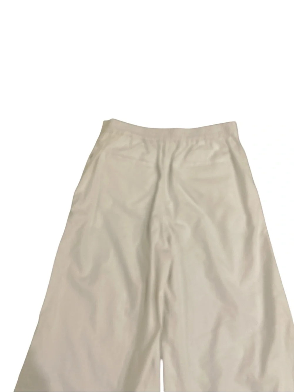 Banana republic White Wide-Leg Casual Cotton/linen cropped Pants size 12